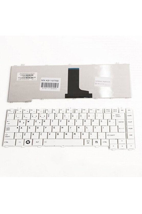 Toshiba C605-SP4101C C605-SP4102C Notebook Klavyesi - Beyaz - TR
