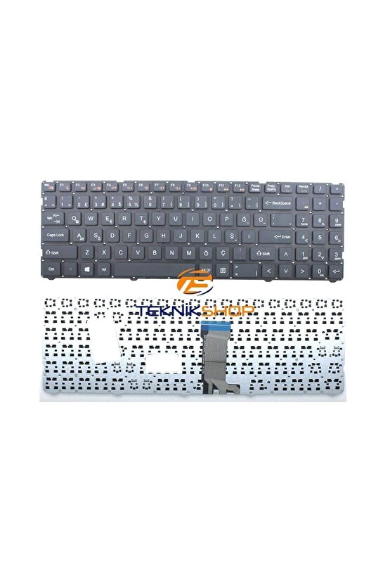 Casper Nirvana C600.7100-B100T-S-F Notebook Klavyesi (Siyah TR)