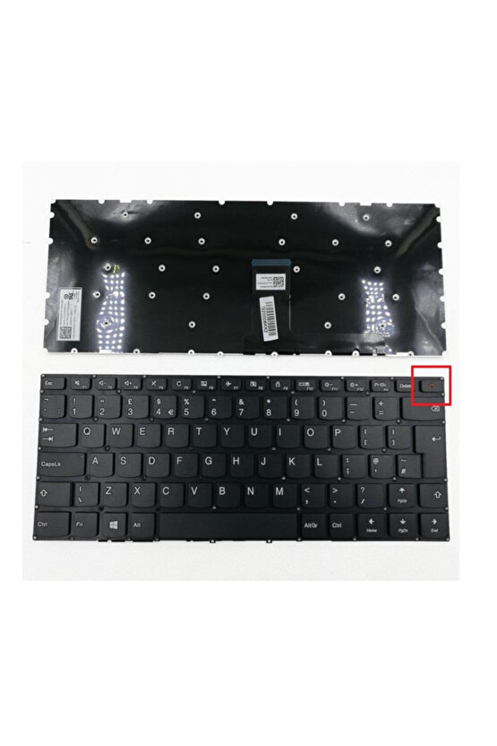 Lenovo 80T6 80TQ 80UJ 80UC Notebook Klavyesi - Siyah - TR