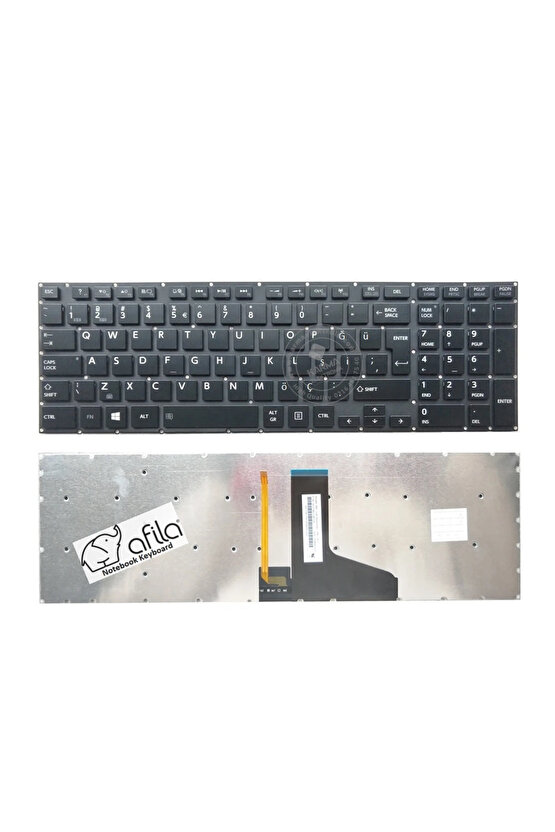 Toshiba Qosmio X70-B-10T, X70-B-110, X70-B-112, X75-A7295 Notebook Klavyesi (Siyah TR) ışıklı