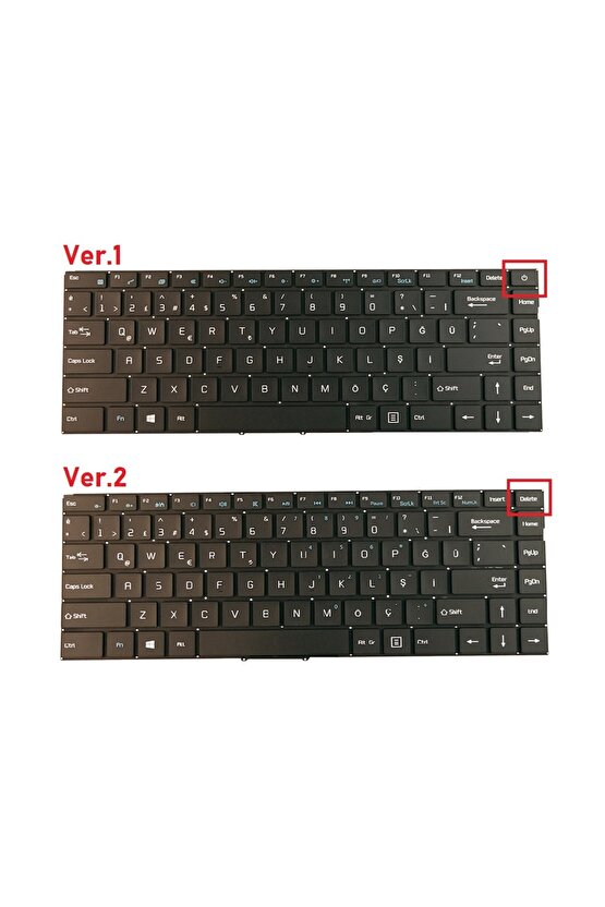 Casper Nirvana NB C350 Silver Notebook Klavye, Tuş Takımı Ver.1