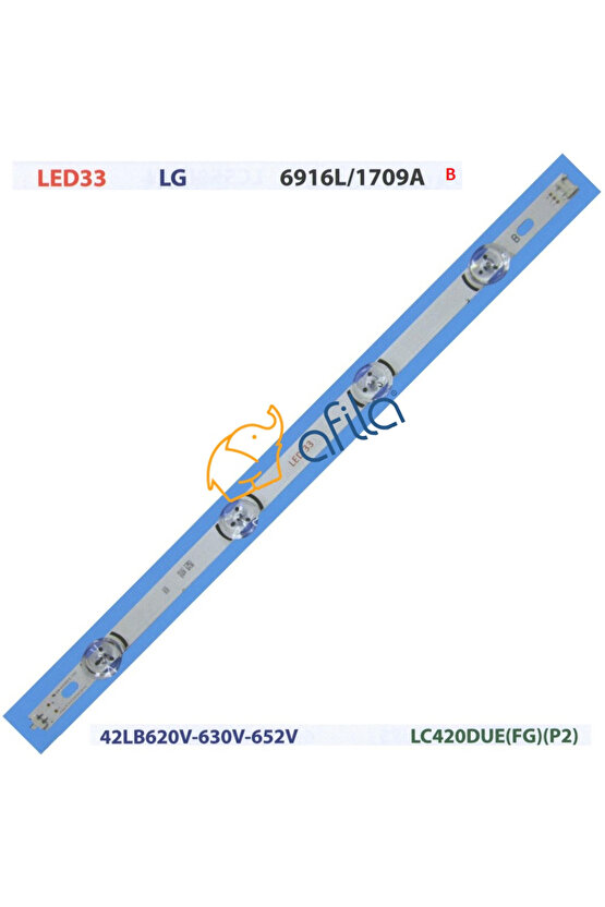 LC420DUE FG P2, 42LB620V, 6916L-1710A, 6916L-1956a, 6916L-1957A, 42LB585V-620V TV LED ÇUBUK ( B )