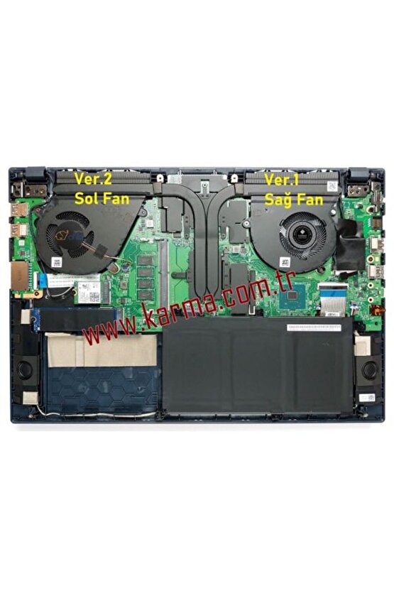 Asus VivoBook 15 X571GTA81-HN1012A81 Notebook uyumlu GPU VGA Ekran Kartı Fanı Ver.2 (Sol Fan)
