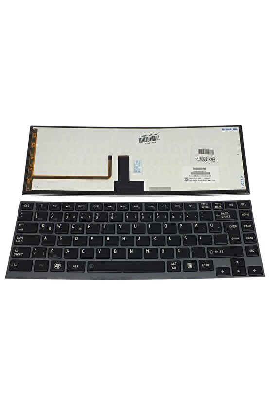 Toshiba U845 U845-406 Uyumlu Notebook Klavyesi - Siyah - Backlit