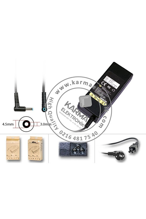 HP ProBook 450 G6 (8VT80ES) Notebook Adaptörü, Şarj Aleti Cihazı 45W65W