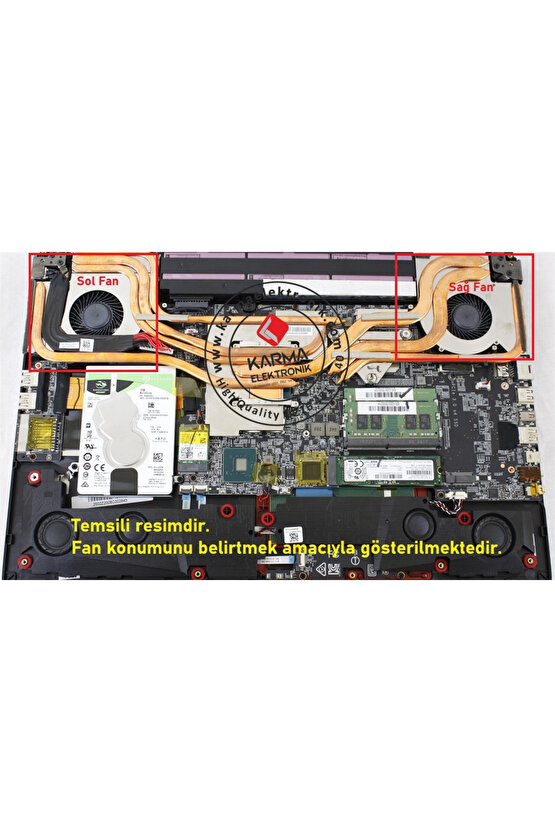 MSI GE75 Raider 9SF-406XTR, 9SG-1235TR Notebook Cpu, İşlemci Fanı (msi) L