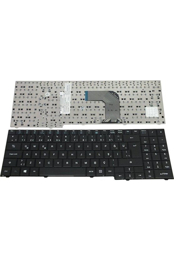 Casper ile Uyumlu Nirvana MB55, MB55II1, MB5X, MB55IN1-3, MB55INI Notebook Klavye Siyah TR