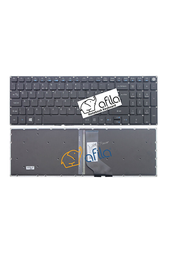 Acer Aspire ES1-533-C8AE Notebook Klavyesi (Siyah TR) ışıklı