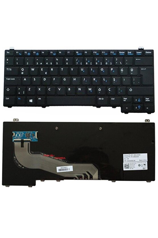 Dell Latitude E5440, E5450 PK130WQ4A28, SN7223 Notebook Klavyesi TR 0M7MRY, PK130WQ4A19 Uyumlu