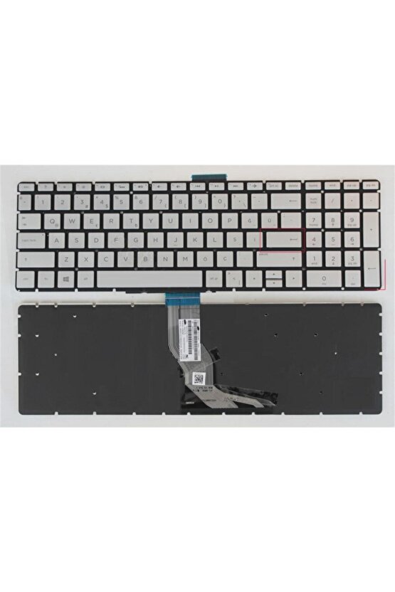 Hp 15s-EQ1015nt 9YJ08EA Notebook Klavyesi (Silver-Gri TR)