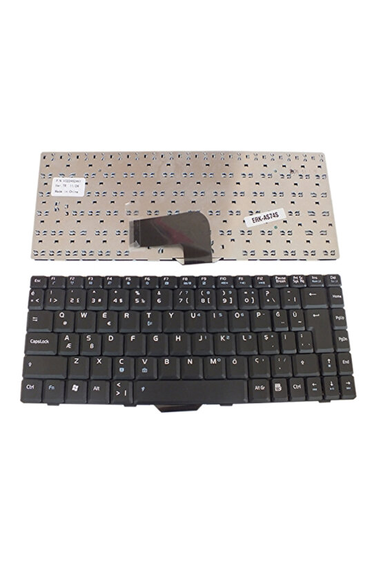 W5A W5Ae W5F 5Fe W5Fm W6A W6F W6Fp Notebook Klavyesi Siyah TR