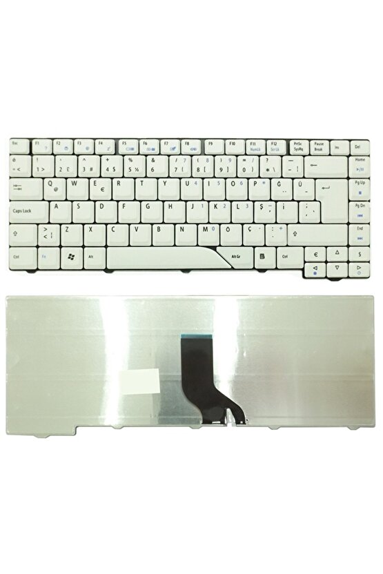 Acer Aspire 4520, 5320, 5520, 5520G 5920G 5920Z Notebook Klavyesi (Beyaz TR)