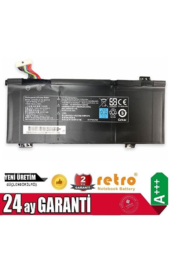 Monster Tulpar T7 V19.3, T7 V19.3.1 Uyumlu  Notebook Bataryası, Pili