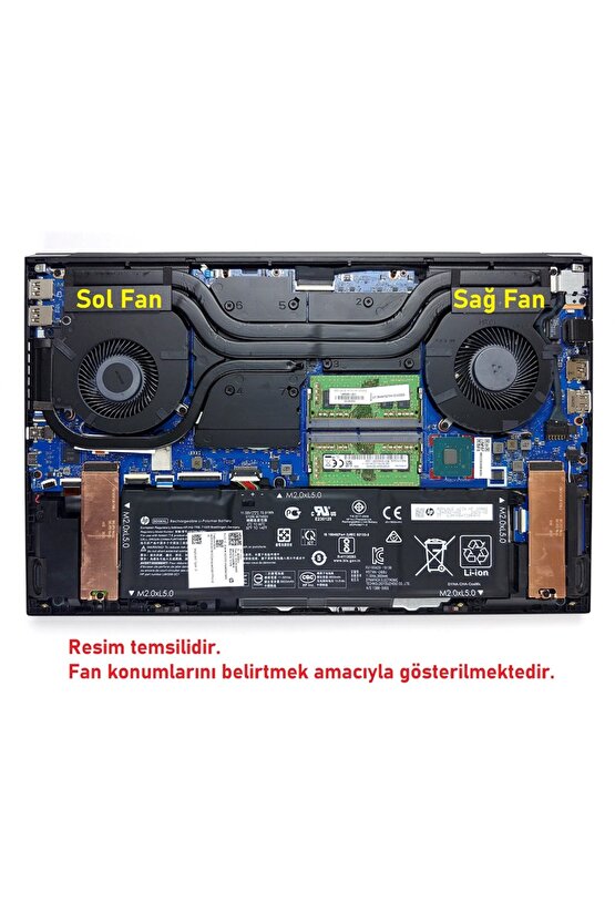 Omen 15-en1013nt 434m5ea Notebook Gpu Fan  Ver.2 (sol - 5v)