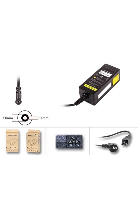 Samsung 19volt 2.1amper Notebook Adaptör 3.0mm1.1mm 40w