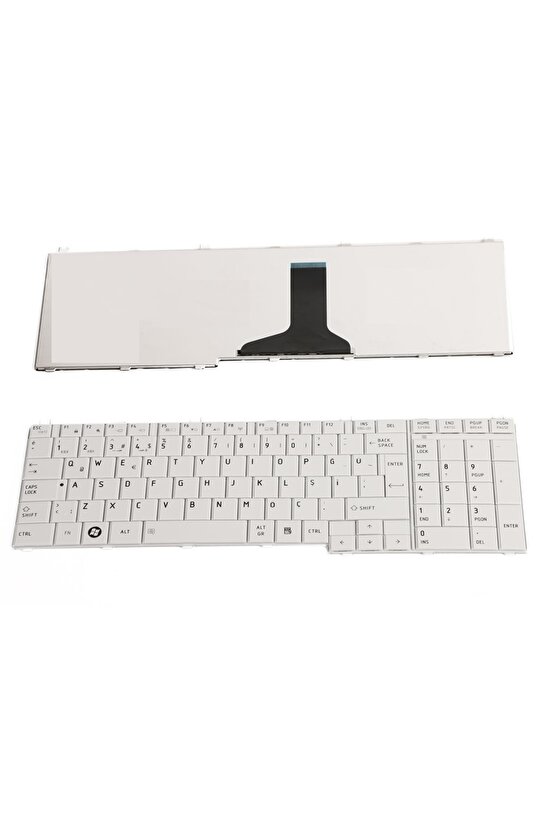 Toshiba Satellite C655d-s5085, C655d-s5086 Notebook Klavyesi - (beyaz Tr)