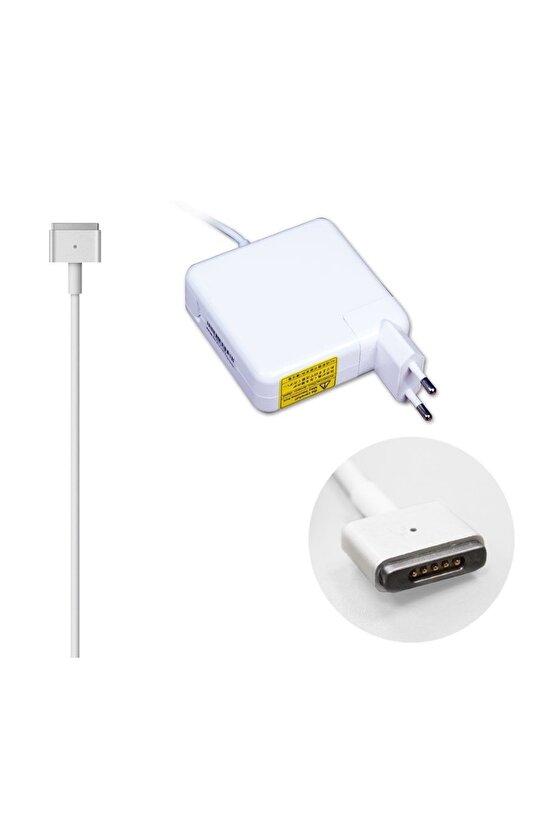Macbook Air 14.5v 3.1a (45w) Adaptör 5 Pin Mıknatıslı Magsafe 2 (3.15a)