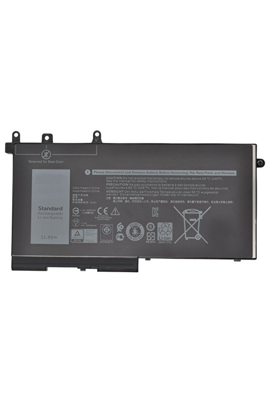 Dell Latitude E5480, E5580 Notebook Bataryası - 3 Cell