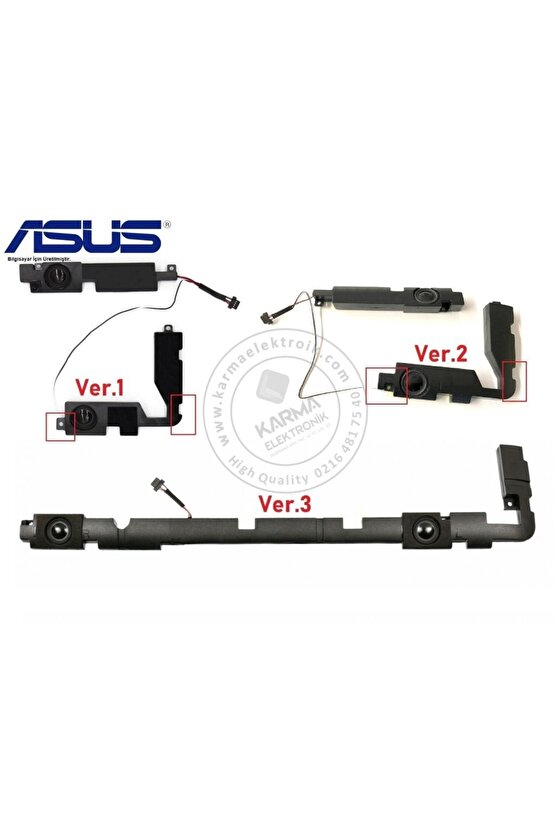 Asus K555l, X555l Notebook Speaker Seti - Ver.1