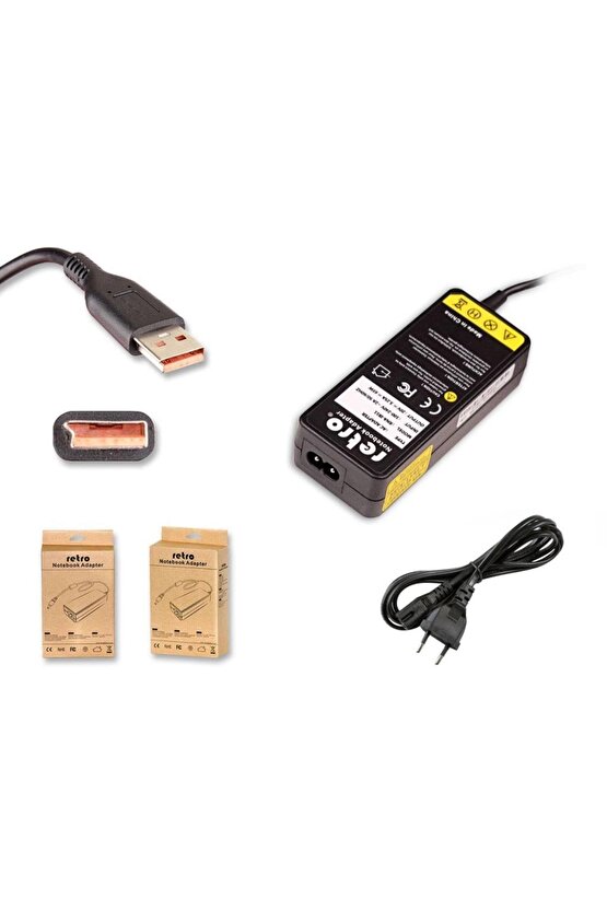 Yoga 700, 900 20v 3.25a (65w) Ultrabook Adaptör - Irregular Usb