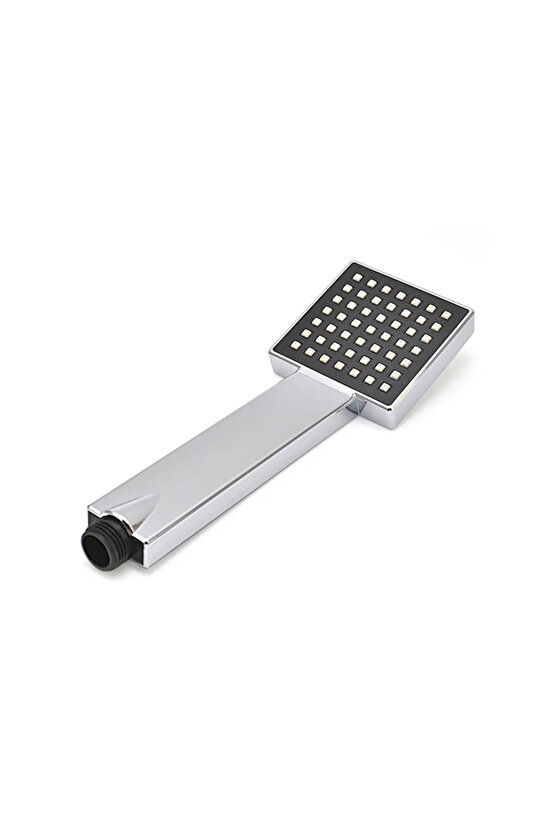 Siyah Krom Tepe Duş Başlığı ve El Duş Başlığı Seti