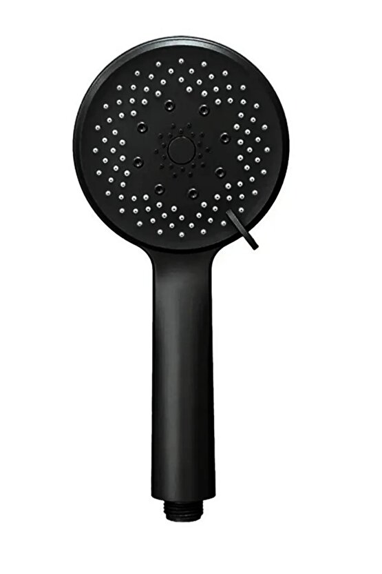 Siyah Duş Başlıklı 150 CM Hortumlu ve Yapışkanlı Mafsallı Duş Seti