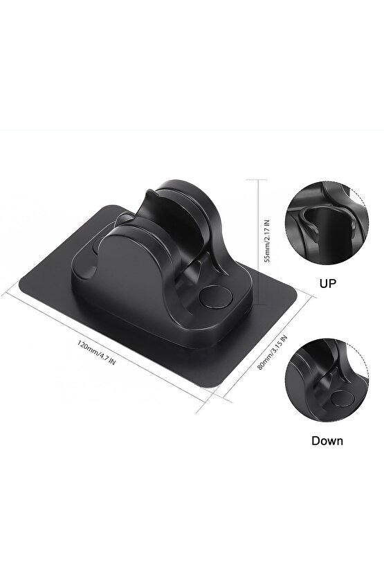 Yapışkanlı Duş Başlığı Tutucu , Ayarlanabilir Su Geçirmez Yapışkanlı Mafsal