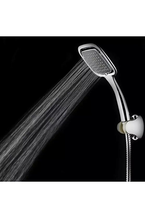 Kare Duş Seti 3’lü – Duş Başlığı, Hortum ve Montaj Aparatı | Kolay Kurulum & Paslanmaz