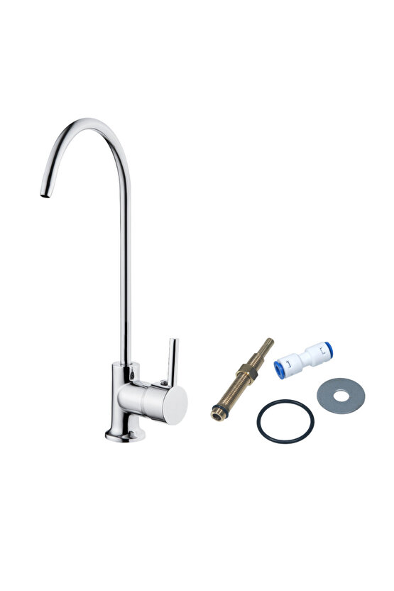18-10 Krom Nikel Çelik Reverse Osmosis Musluk 2 Yıl Değişim Garantili Çelik Arıtma Musluğu