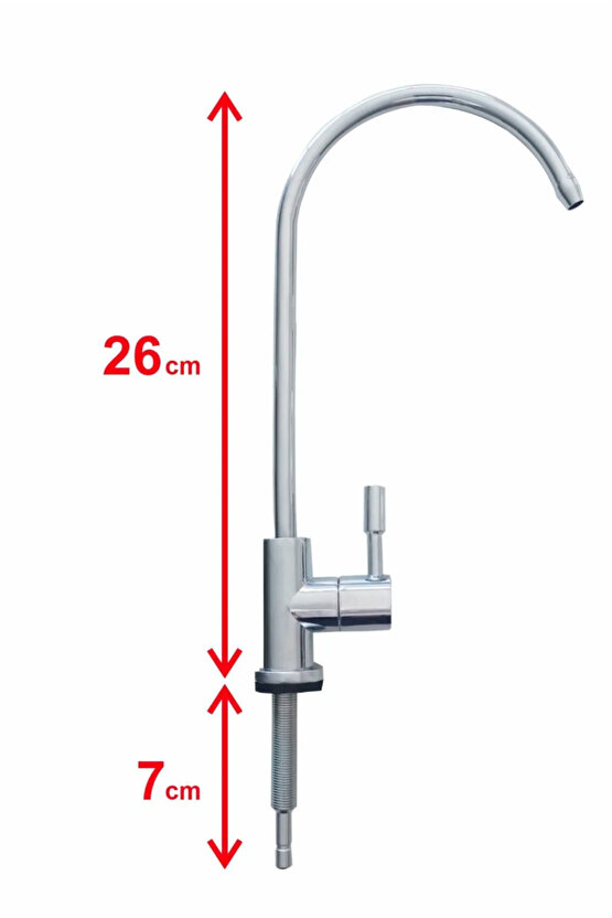 Su arıtma musluğu paslanmaz gövde