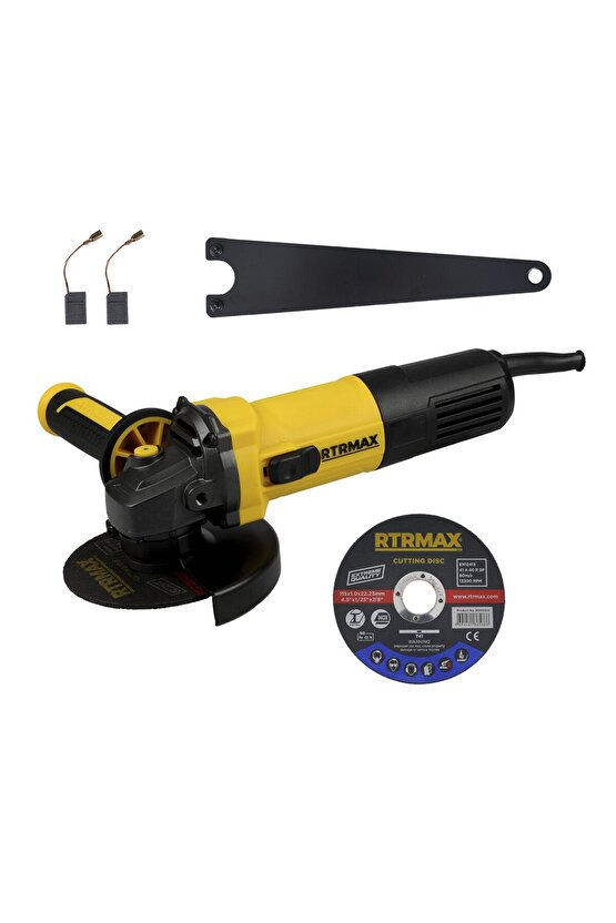 Rtm1080 Avuç Taşlama Makinası 115 Mm 750 W Devir Ayarlı