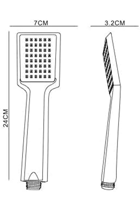 Banyo Arya El Duş Başlığı+Vera Banyo Duş Hortumu Pvc Kopmaz