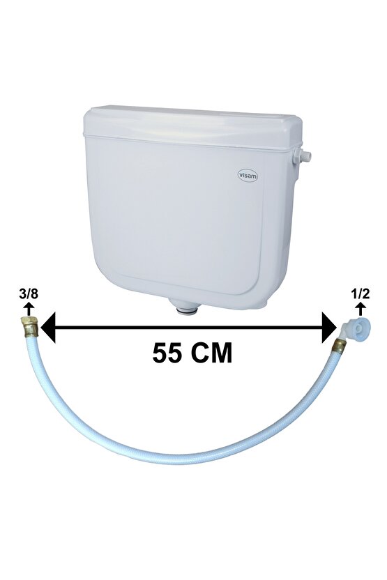 VİSAM Deniz2000 Rezarvuar Bağlantı Hortumu 38*12 (55 CM)-Orjinal ürün-Montajı kolay