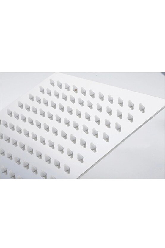 20x20 Cm Paslanmaz Kare Ultra Ince Tepe Duş Başlığı Inox
