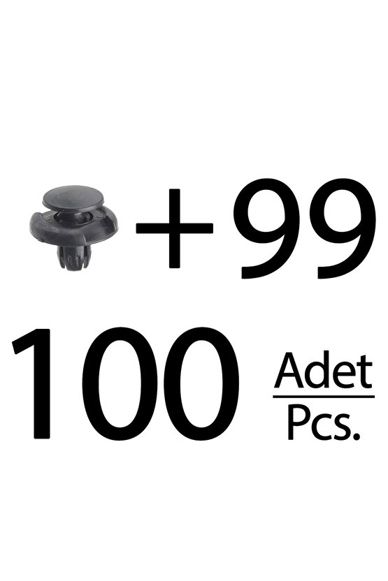 Honda için Davlumbaz Klipsi- 100 Adet