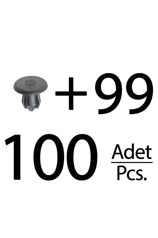 Chevrolet, Audi, Opel, Mercedes için Davlumbaz Klips- 100 Adet