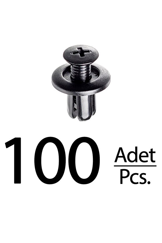 Hyundai Accent Elantra Santa Fe Sonata Tucson Mazda için Davlumbaz ve Tampon Klips- 100 Adet