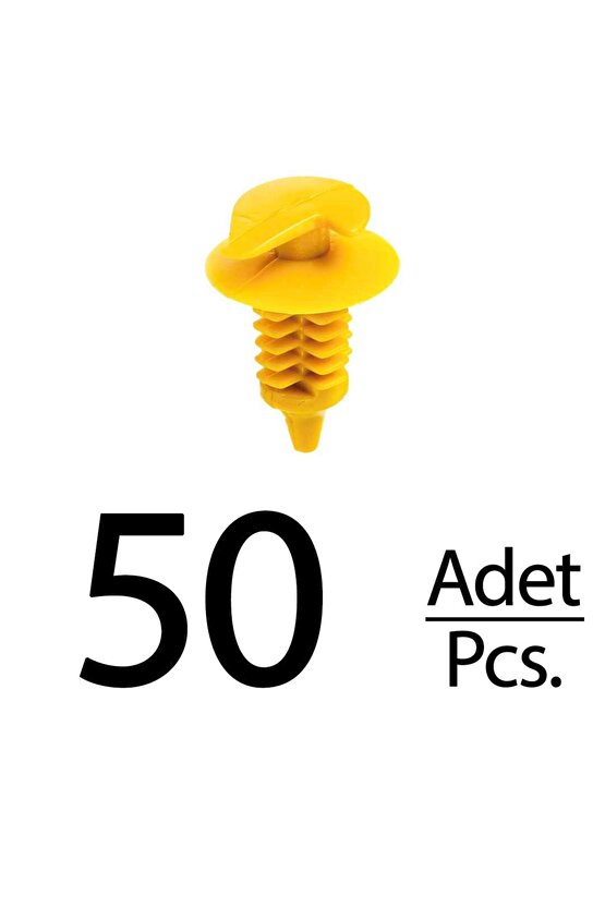 Lada Fiat Volkswagen Mercedes Porsche için Kapı Döşeme Klips - 50 Adet