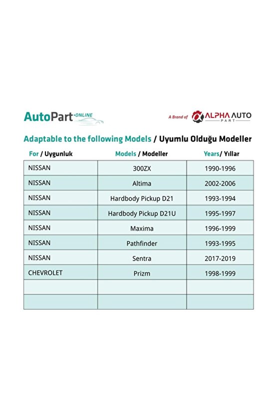 Nissan 300ZX Altima Maxima Sentra Chevrolet Prizm için Kapı Pervaz Panel Klips - 50 Adet