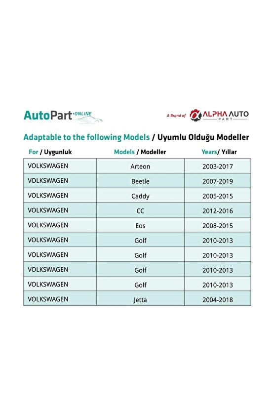 Audi, Volkswagen, Fiat, Seat, Skoda için Vites Halat Klips
