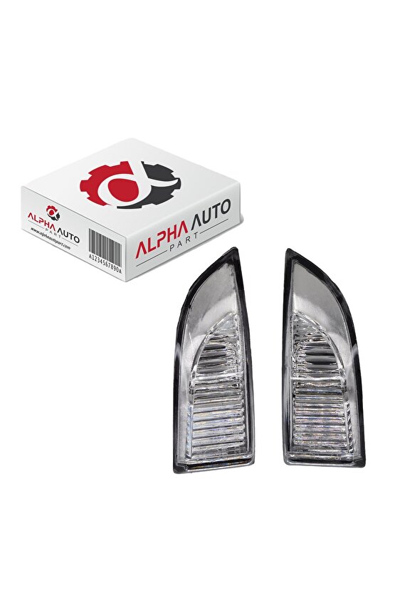 Megane 3, Fluence için Ayna Sinyali Beyaz Sağ- Sol Set