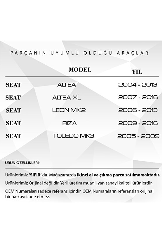 Volkswagen VW Passat Uyumlu Bagaj Kilit Dişlisi