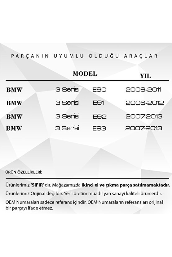 4 Adet Bmw 3 Serisi Uyumlu Klima Havalandırma Gril Panel Düğmesi