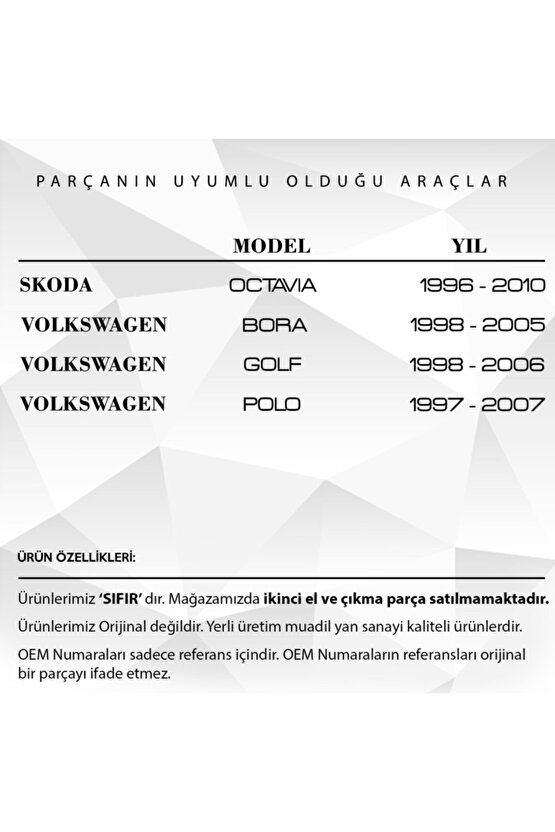 Vw Golf, Seat Leon, Skoda, Audi A3 Için Şanzıman Arka Kapağı