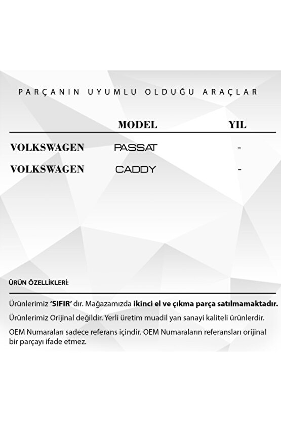 Volkswagen Vw Için Yakıt Deposu Kapak Yay