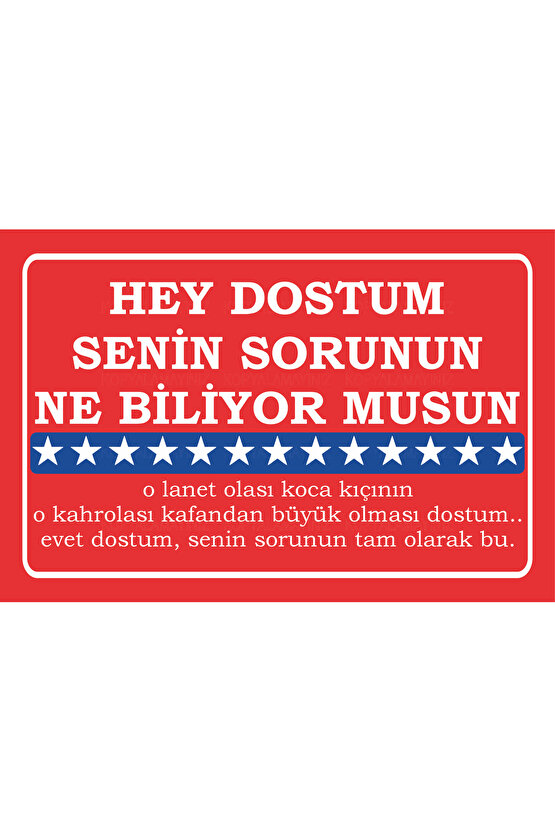 dostum senin sorunun ne biliyor musun amerikan filmleri meşhur replikler duvar yazıları ahşap poster