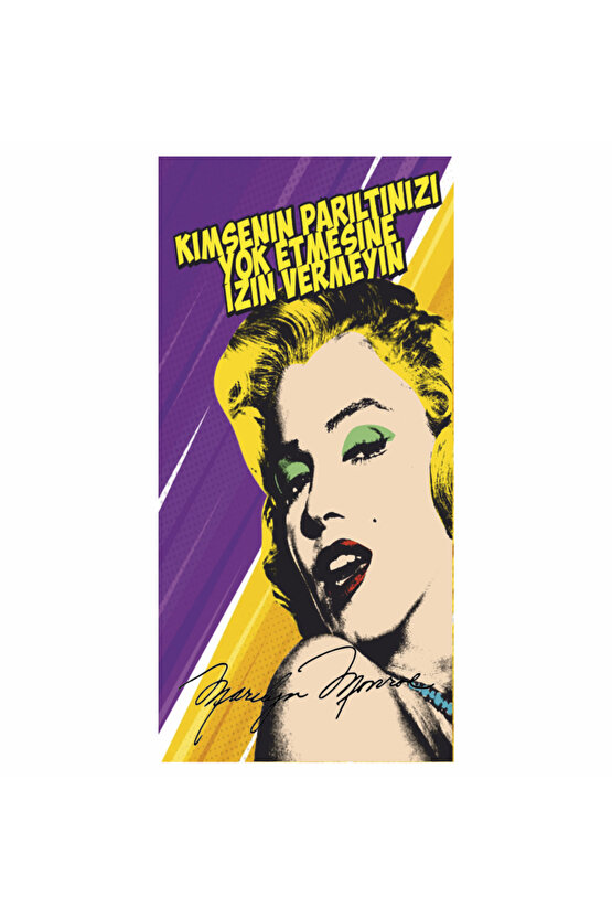 myrlen monroe sözleri ev dekorasyon tablo mini retro ahşap poster