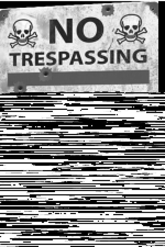 Izinsiz Girmek Yasaktır Retro Ahşap Poster