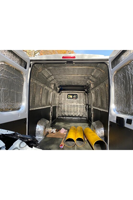 6mm- 100x100cm Alüminyum Folyolu Kendinden Yapışkanlı Oto Ses Ve Isı Yalıtım Malzemesi 6-mm 100x100