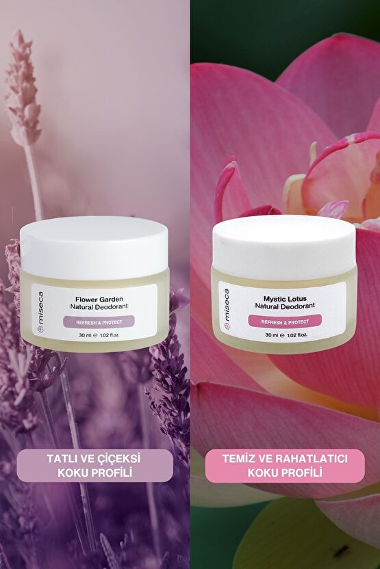 İkili Doğal Deodorant Seti | Flower Garden - Mystic Lotus